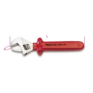 110MQ Adjustable wrench with scale