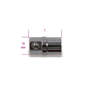 123E Bit holder adapter, 1/4", for 10mm ratcheting wrenches