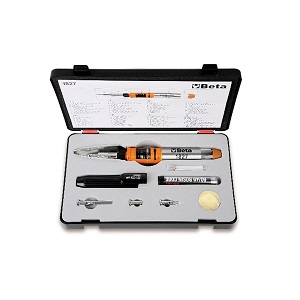 1827/K Gas soldering iron with 7 accessories