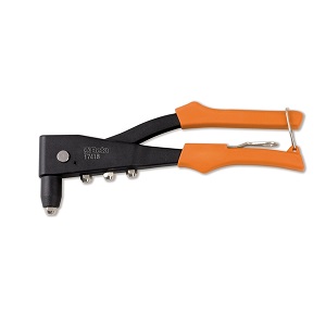 1741B Riveting pliers supplied with 4 interchangeable nozzles