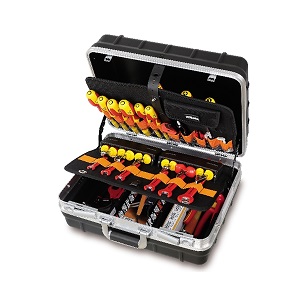 2029E Tool case with electrotechnical and electronic tools