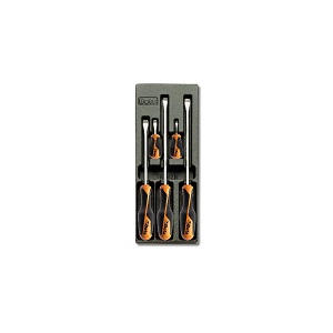T201 Beta GRIPscrewdrivers for slotted head screws in hard thermoformed tray