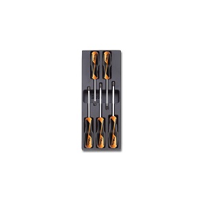 T206 Beta GRIP screwdrivers for torx head screws in hard thermoformed tray