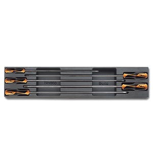 T209 Beta GRIP screwdrivers for cross head / Phillips and slotted head screws, long series, in hard therm