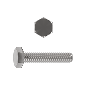 Hex Setscrew, ISO 4017/DIN 933, Stainless Steel Grade A2