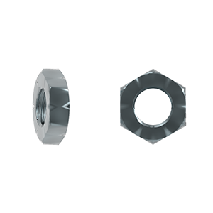 Hex Thin Nut, ISO 4035/DIN 439-2, Class 4, Zinc Plated