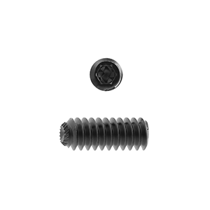 Socket Setscrew, Knurled Cup Point, ANSI B18.3, UNF. Alloy Steel HV 45H, Self Coloured