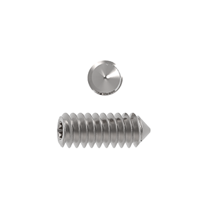 Socket Setscrew, Cone Point, ANSI B18.3, UNC, Stainless Steel Grade A2/304