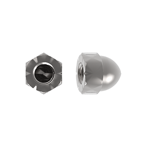 Hex Dome Nut, DIN 1587, Stainless Steel Grade A2