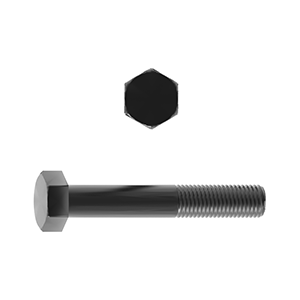 Hex Bolt Fine Pitch, ISO 8765/DIN 960, High Tensile Steel Class 10.9, Self Coloured