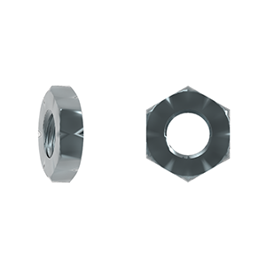 Hex Thin Nut, ANSI B18.2.2, UNC, Alloy Steel Class 04, Zinc Plated