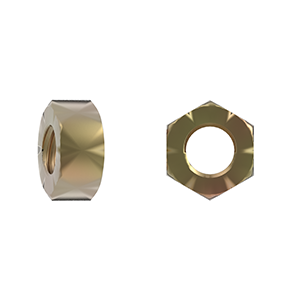 Hex Full Nut, BS 1083, BSW, Grade A, Zinc Yellow