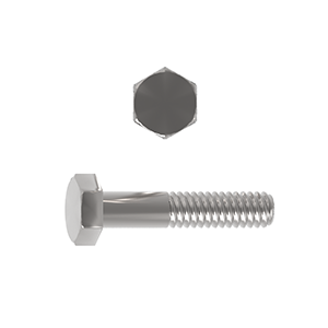Hex Bolt, ISO 4014/DIN 931, Stainless Steel Grade A2