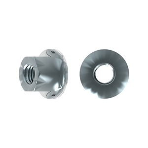 Hexagon Nut (Flanged) ISO 4161/DIN 6923, Class 8, Zinc Plated