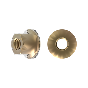 Hexagon Nut (Flanged) ISO 4161/DIN 6923, Class 8, Zinc Yellow