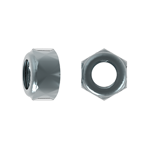 Hex Nylon Insert Nut (Flanged), ISO 7043/DIN 6926, Class 8, Zinc Plated