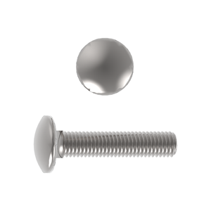Carriage Bolt, ISO 8677/DIN 603, Stainless Steel Grade A2