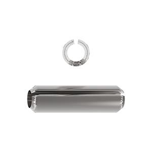 Spring Pin, Slotted, Imperial, ANSI B18.8.2, Stainless Steel Grade 300 Series