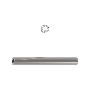 Spring Pin, Coiled, Metric, ISO 8750, Medium Duty, Stainless Steel Grade A2