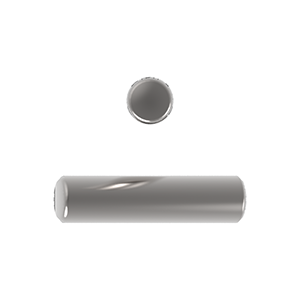 Dowel Pin, Metric, ISO 2338A (m6), Stainless Steel Grade 304/A2