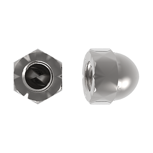 Hex Dome Nut, UNC, Stainless Steel Grade A2