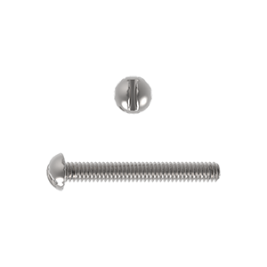 Machine Screw, Round Head Slotted, BS 57, Stainless Steel Grade A2/304