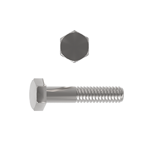 Hex Bolt, ISO 4014/DIN 931, Stainless Steel Grade A4-80