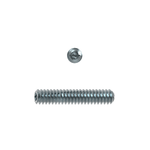 Socket Setscrew, Plain Cup Point, ISO 4029/DIN 916, Alloy Steel HV 45H, Zinc Plated